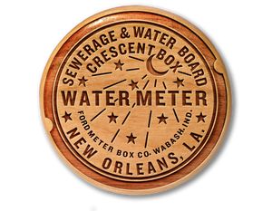 New Orleans Water Meter Woodblock