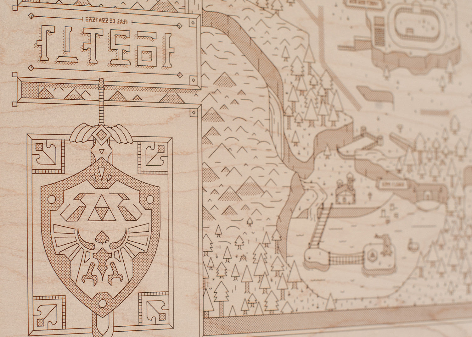 The Legend of Zelda: Ocarina of Time Hyrule World Map 